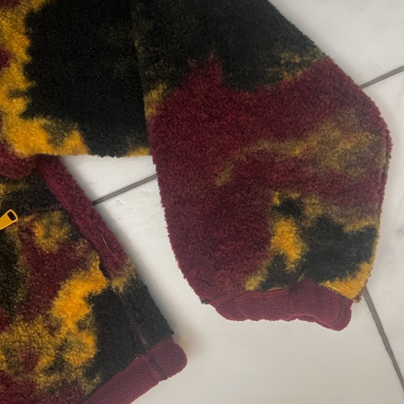 NORDSTROM BP. WOMEN’S CROPPED HOODIE JACKET, SIZE SMALL, MULTICOLOR/BURGUNDY - Picture 8 of 11